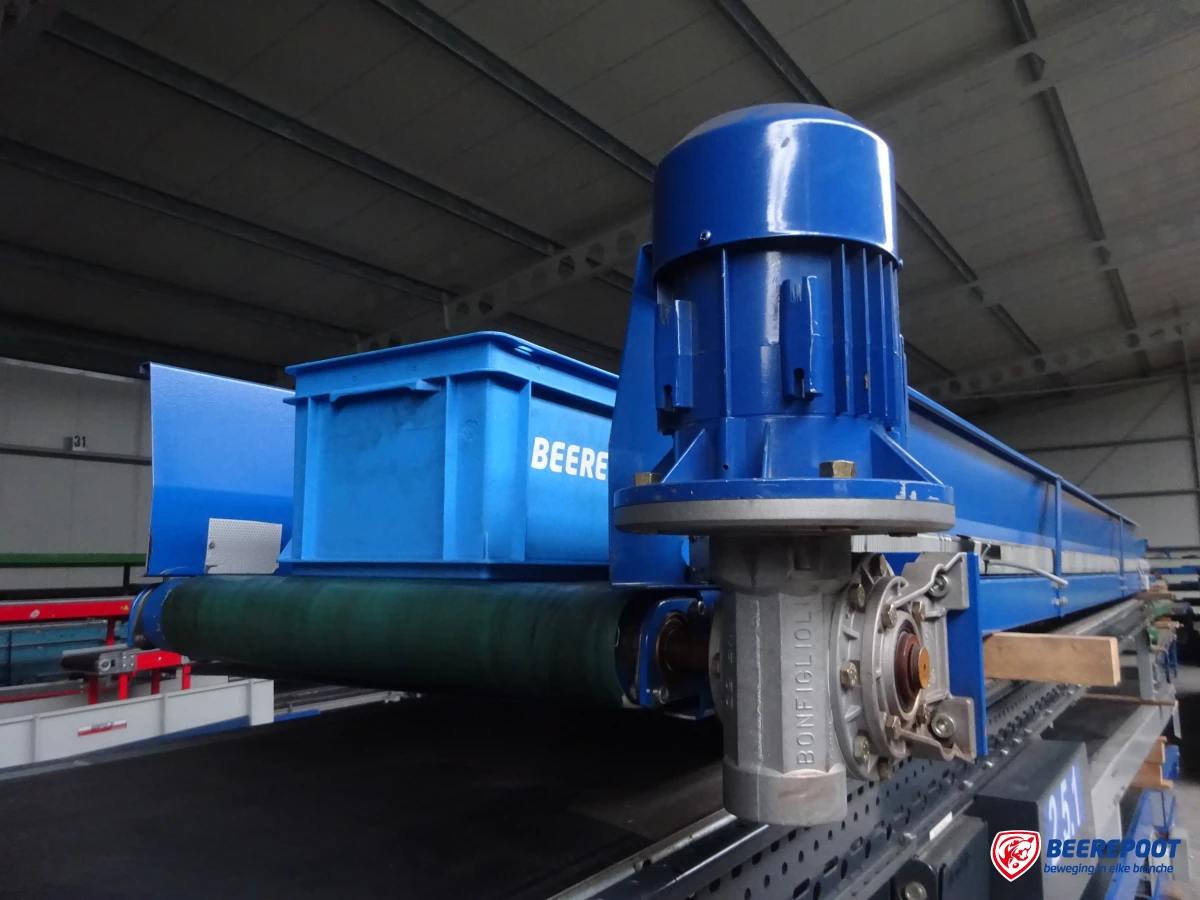 V-snaar Groene PU-band Polyurethaan Transportbanden 2 3